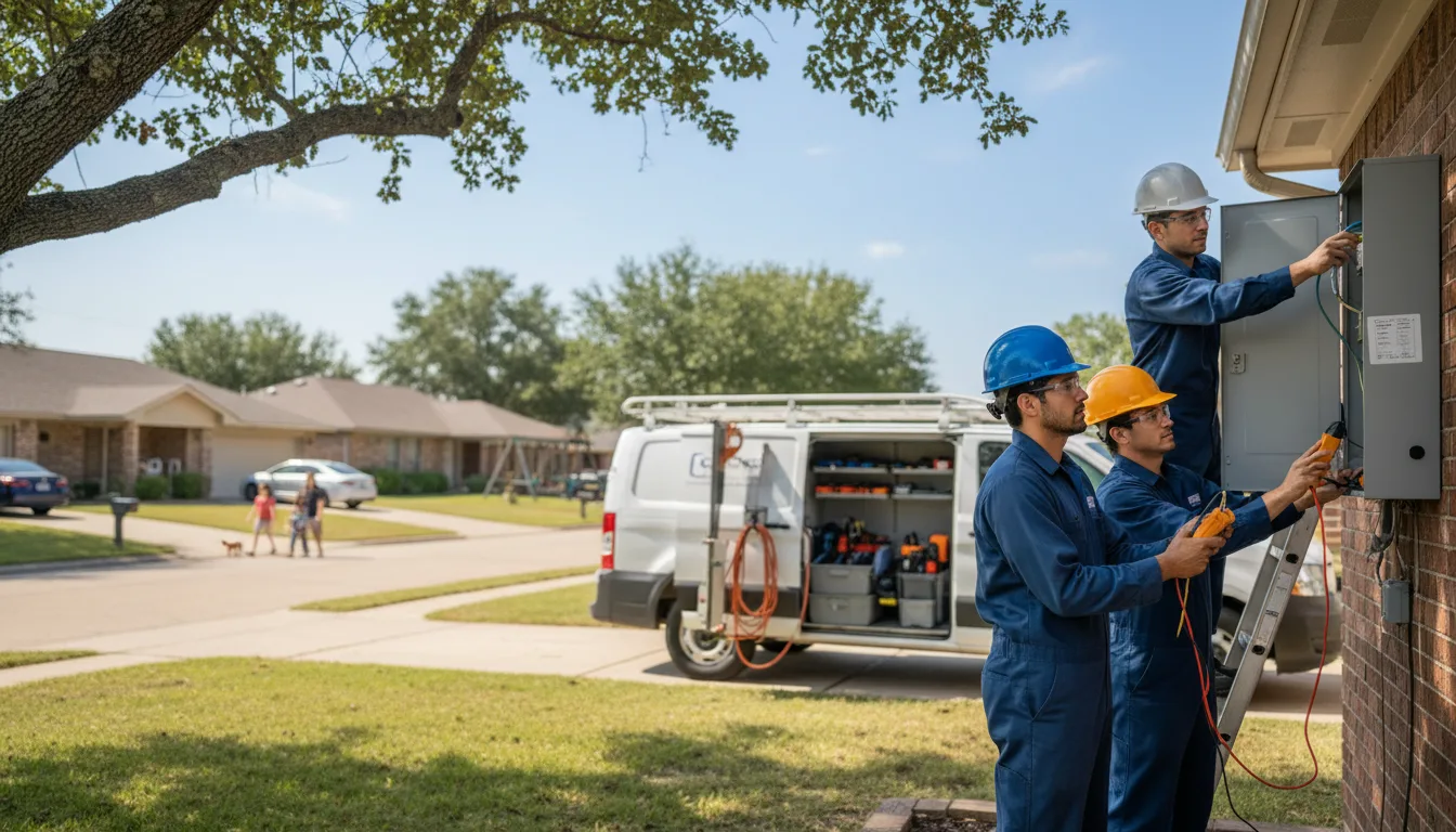 Certified electrician providing emergency electrical services in Perley, MN